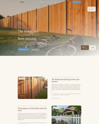 Postline - Trusted Woodfence Landing Page Template