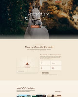 Foal - Trusted Horsebreeder Landing Page Template