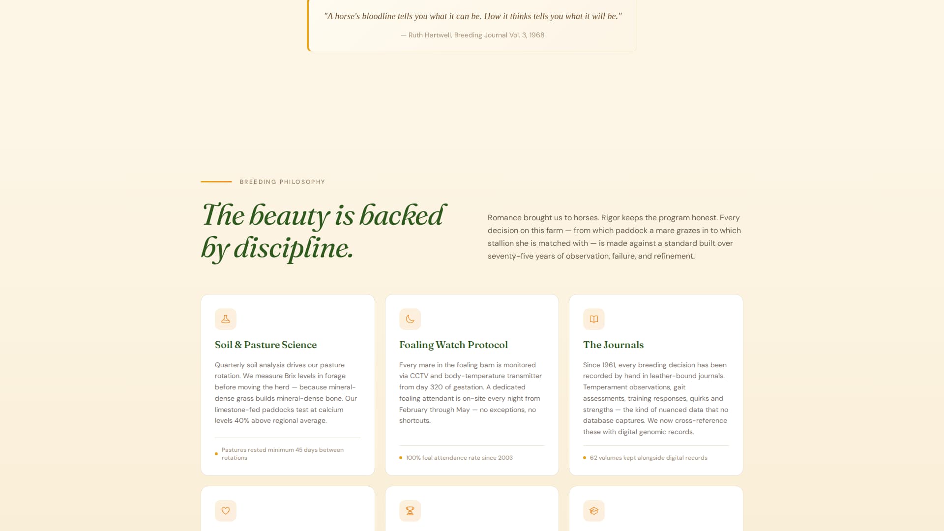 Bloodline - Timeless Equestrian Landing Page Template