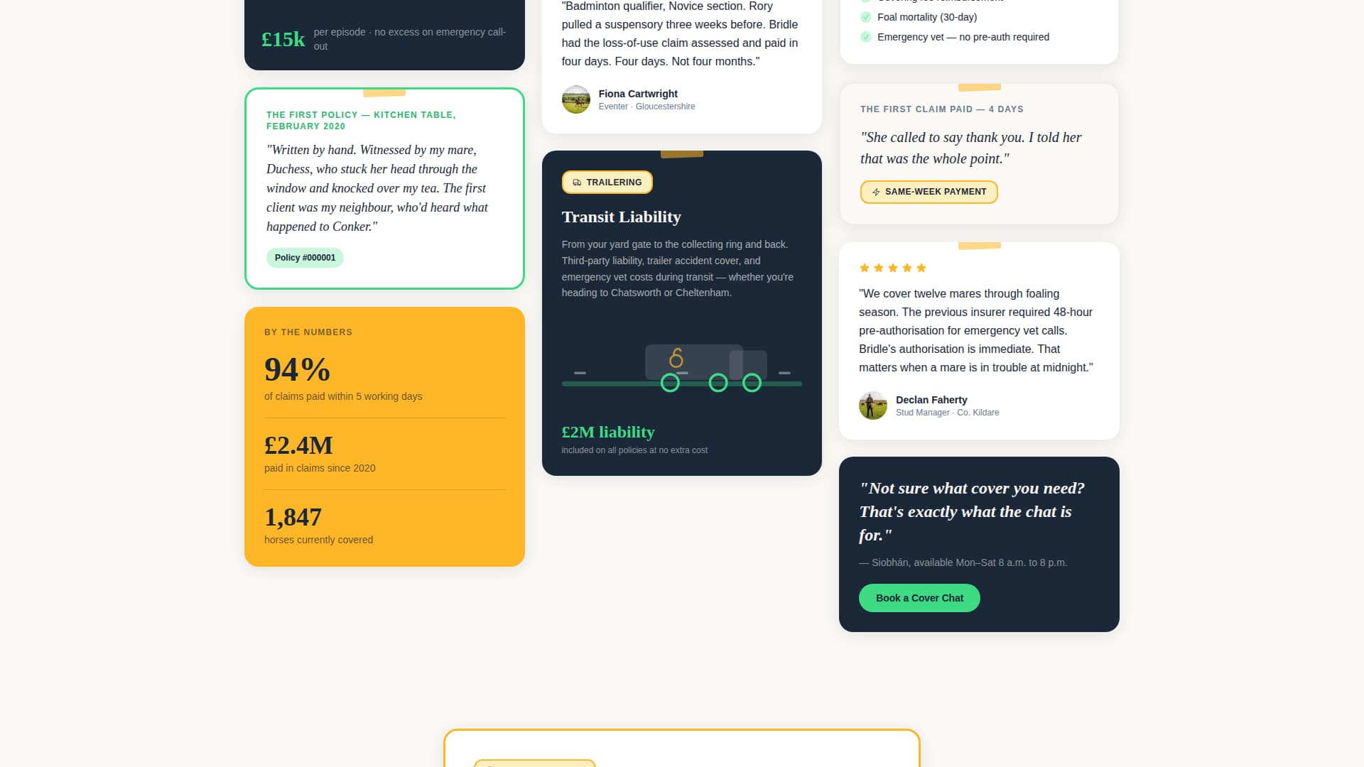 Bridle - Trusted Equine Landing Page Template