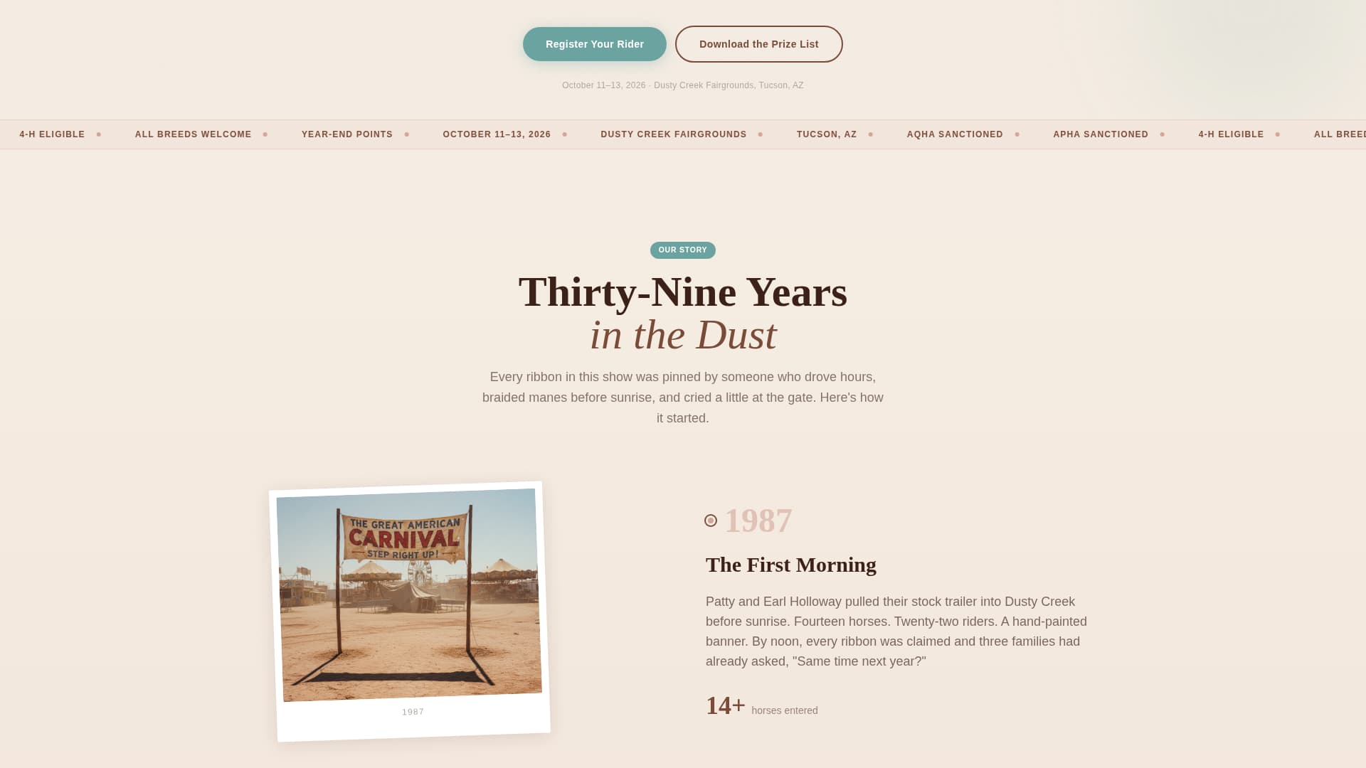 Bridle - Heartfelt Equestrian Landing Page Template
