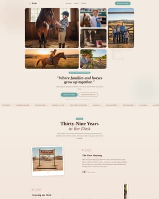 Bridle - Heartfelt Equestrian Landing Page Template