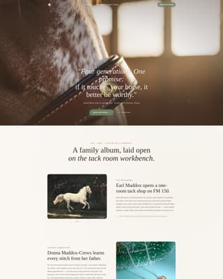Bridle - Trusted Equestrian Landing Page Template