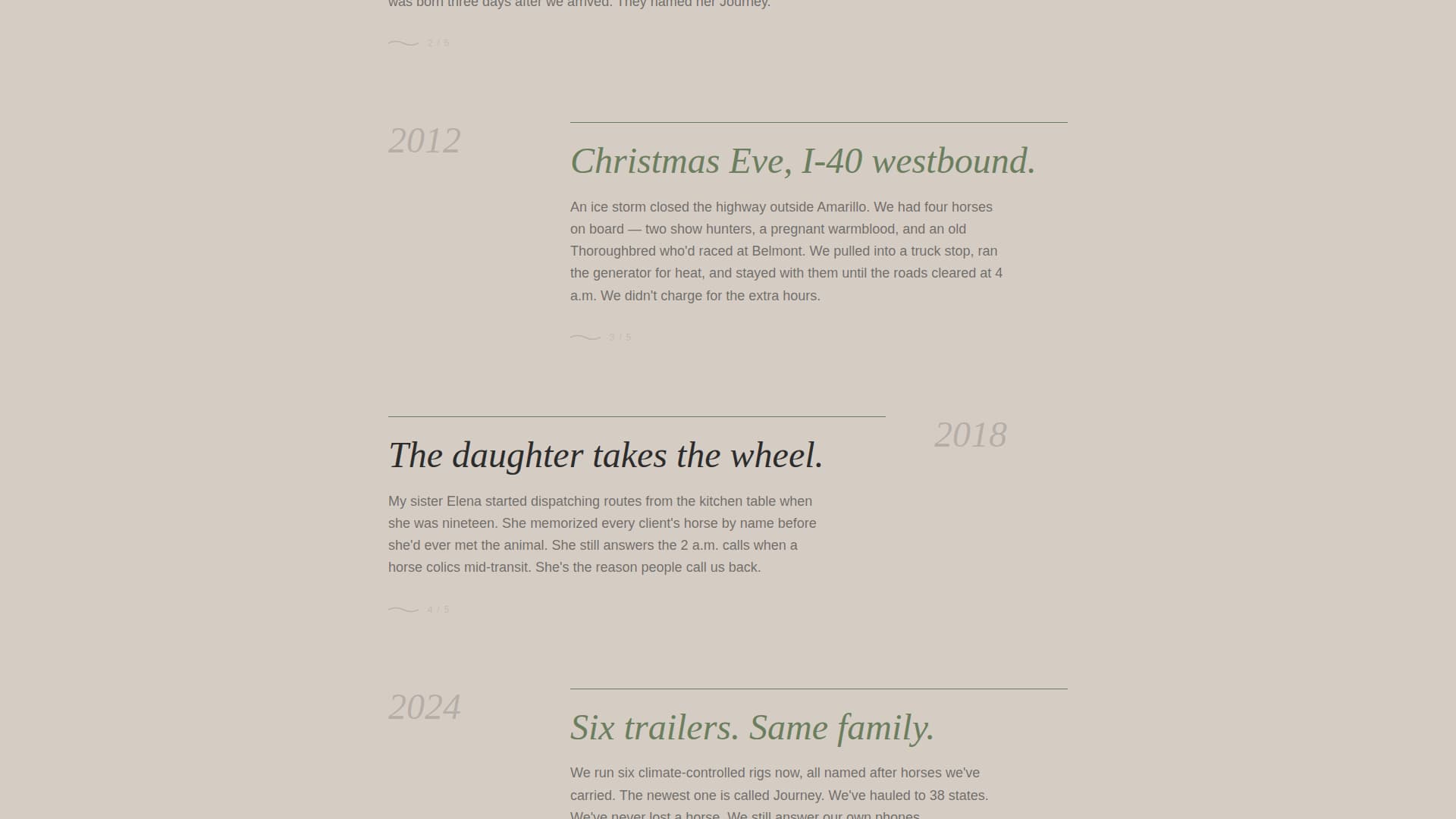 Haul - Trusted Equestriantransport Landing Page Template