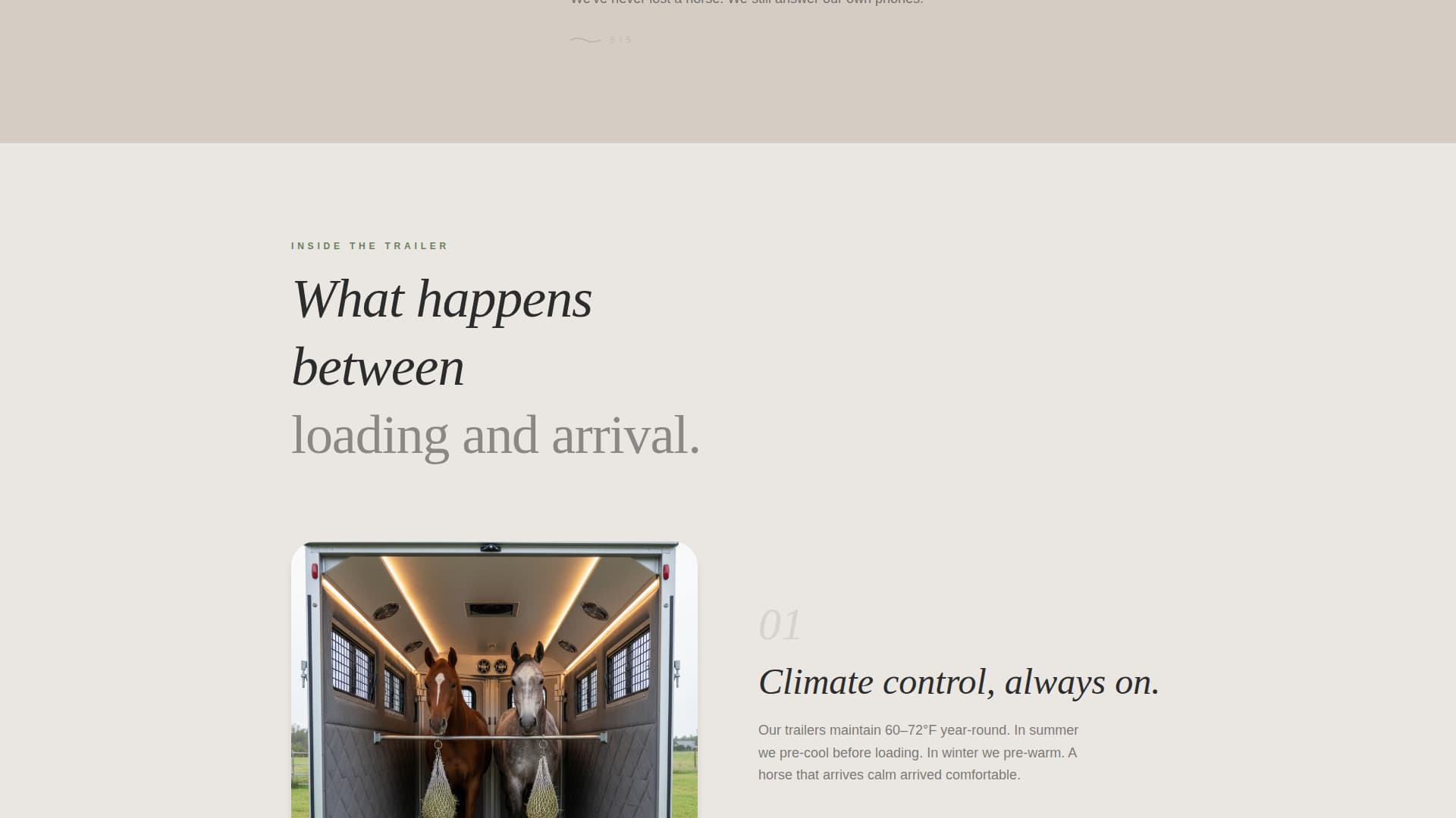 Haul - Trusted Equestriantransport Landing Page Template