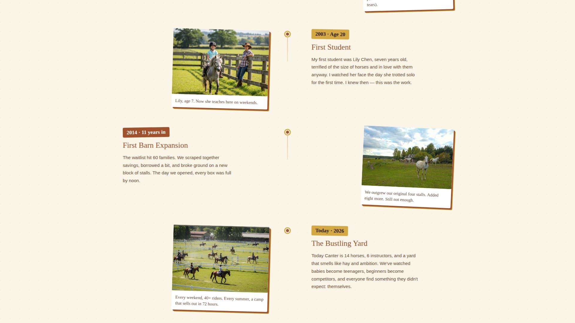 Canter - Playful Equestrian Landing Page Template