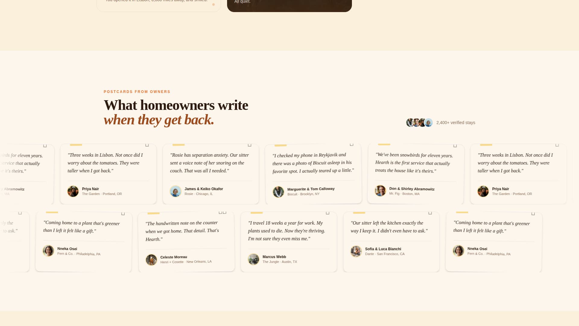 Hearth - Trusted Housesitting Landing Page Template