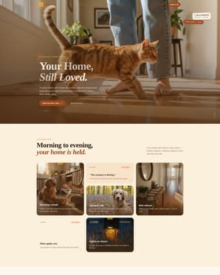 Hearth - Trusted Housesitting Landing Page Template