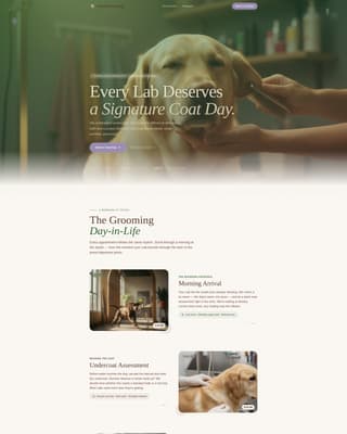 Dog Booking Website Template