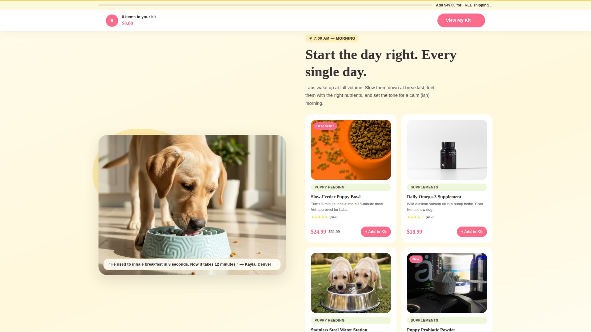 Dog Professional Website Template