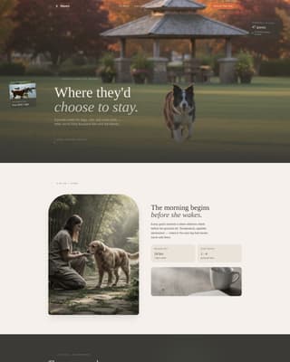 Haven - Serene Petresort Landing Page Template