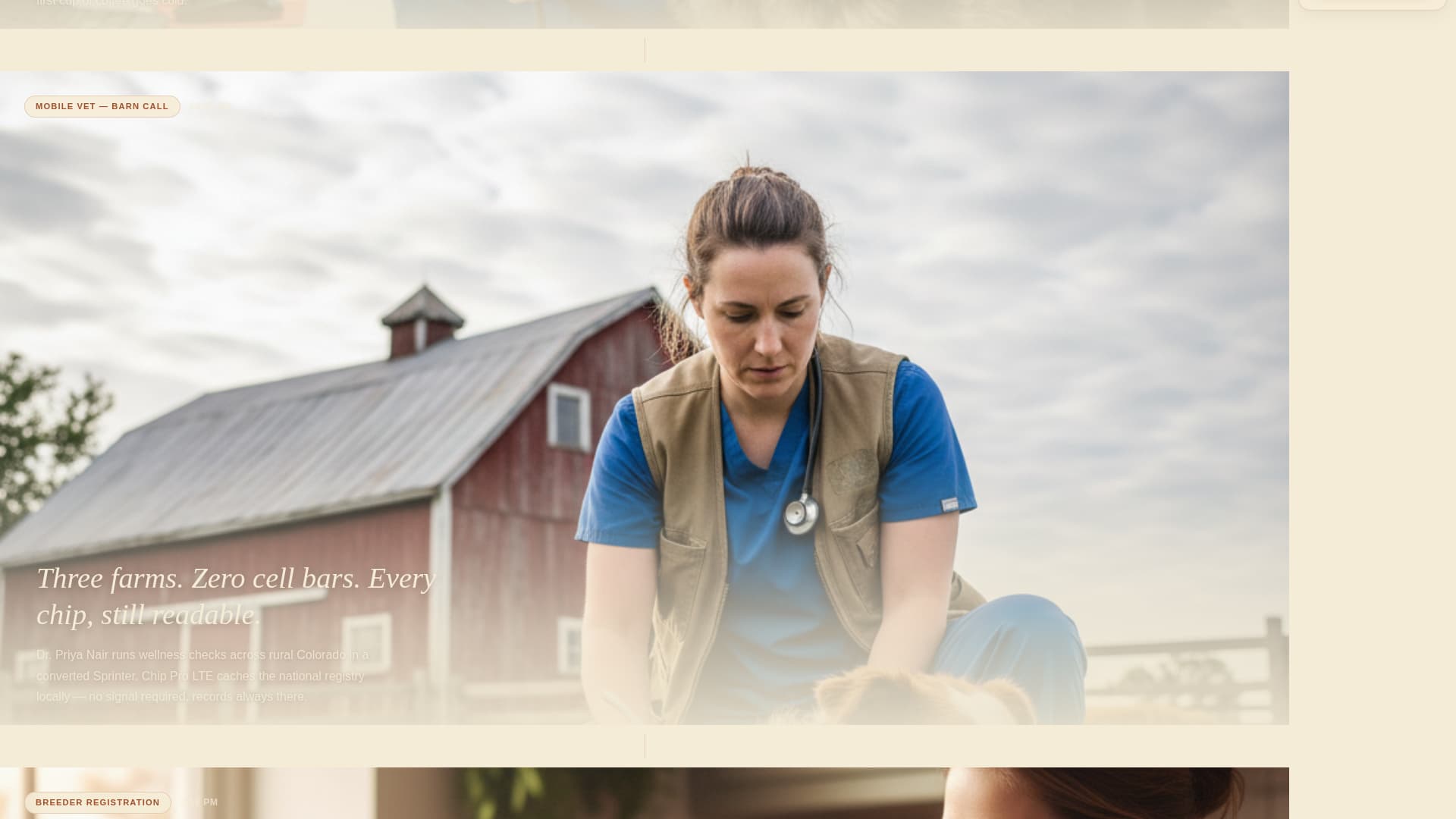 Chip - Trusted Pettech Landing Page Template