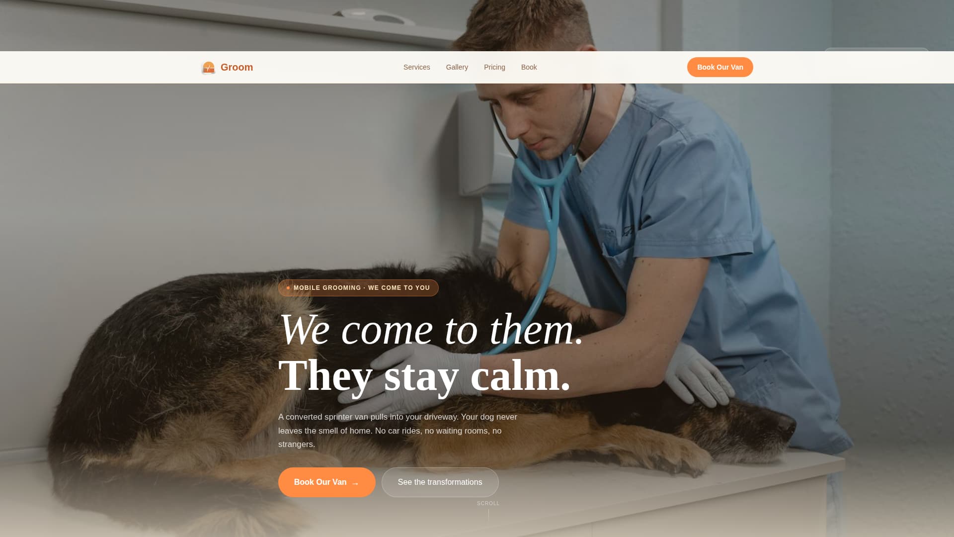 Groom - Trusted Mobilegrooming Landing Page Template