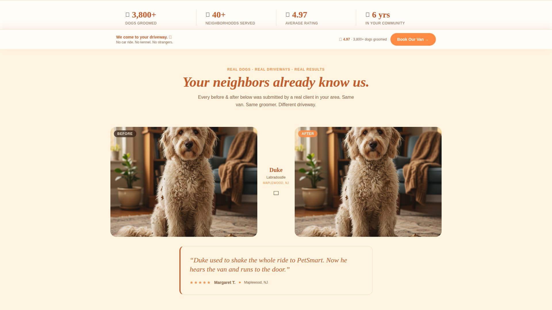 Groom - Trusted Mobilegrooming Landing Page Template