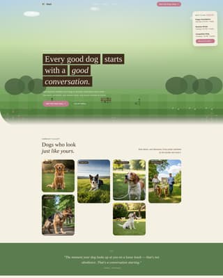 Heel - Trusted Obedience Landing Page Template