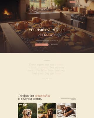 Kibble - Artisan Petfood Landing Page Template