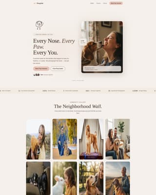 Pawprint - Heartwarming Petphotography Landing Page Template