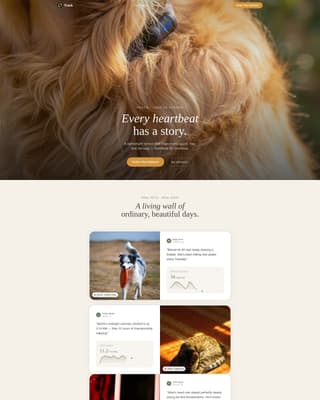 Track - Heartbeat Pettech Landing Page Template