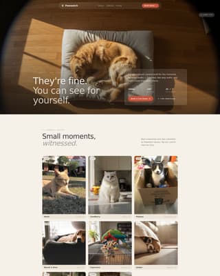 Pawwatch - Serene Petcamera Landing Page Template