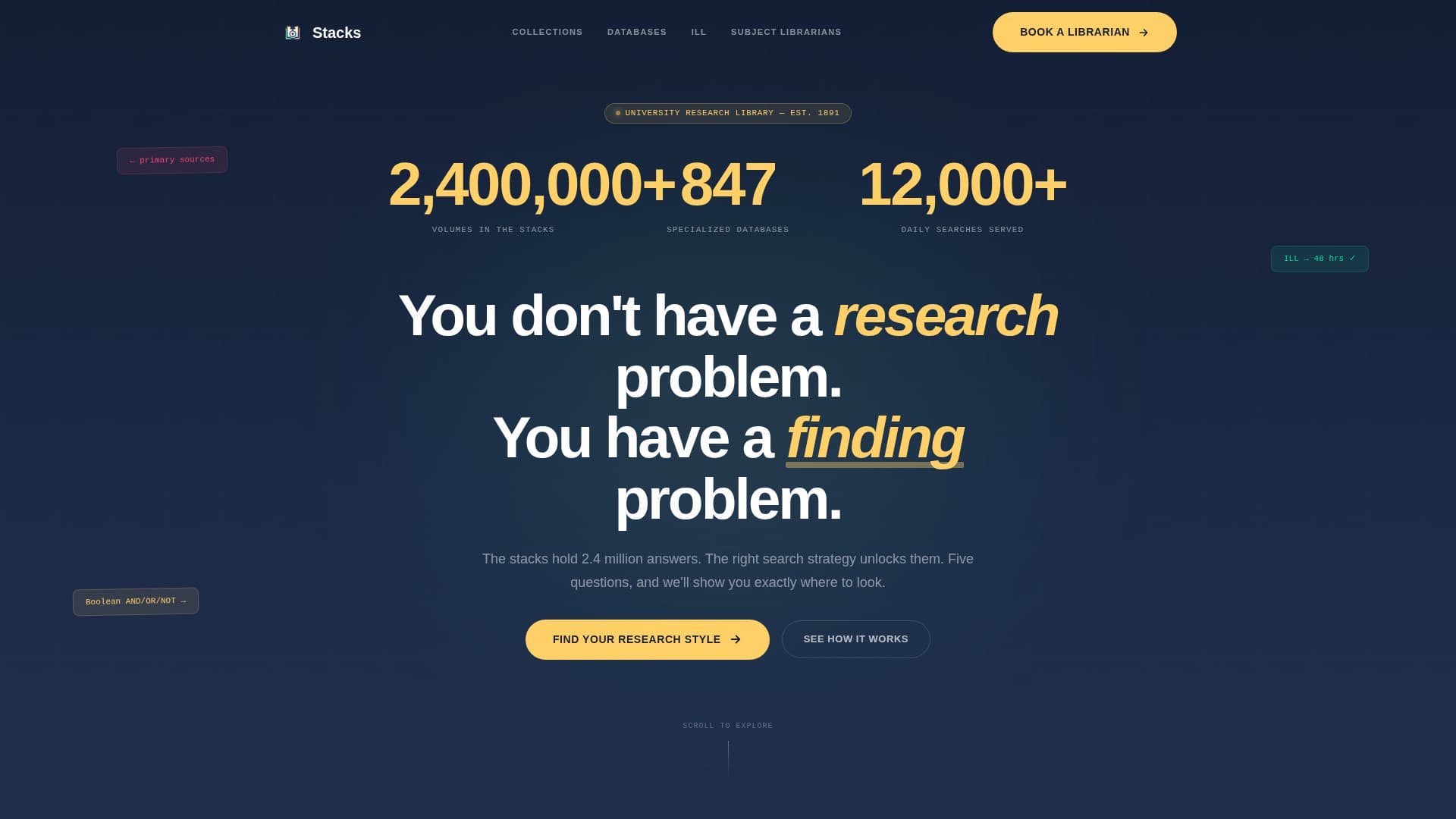 Stacks - Powerful Academic Landing Page Template