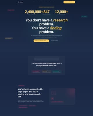 Stacks - Powerful Academic Landing Page Template
