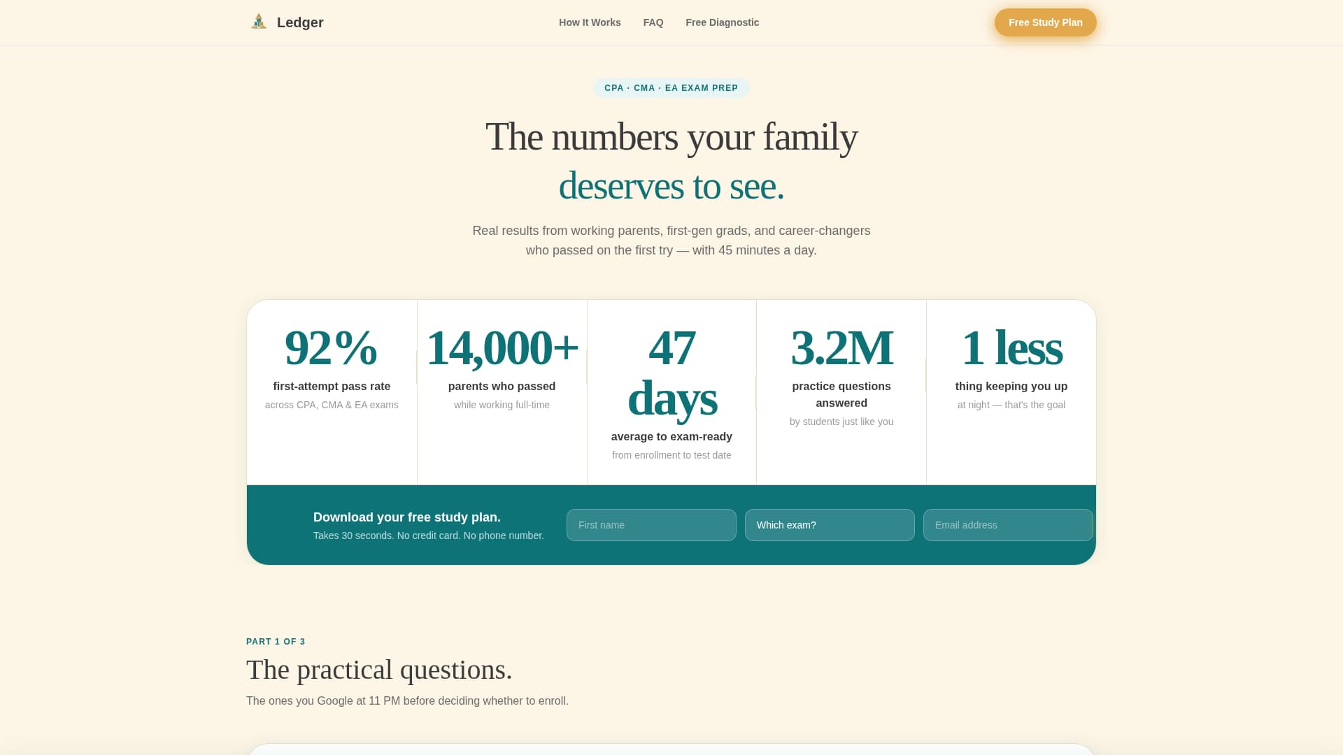 Ledger - Trusted Accounting Landing Page Template