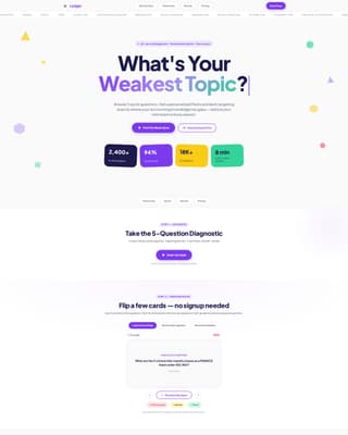 Ledger - Dynamic Accounting Landing Page Template
