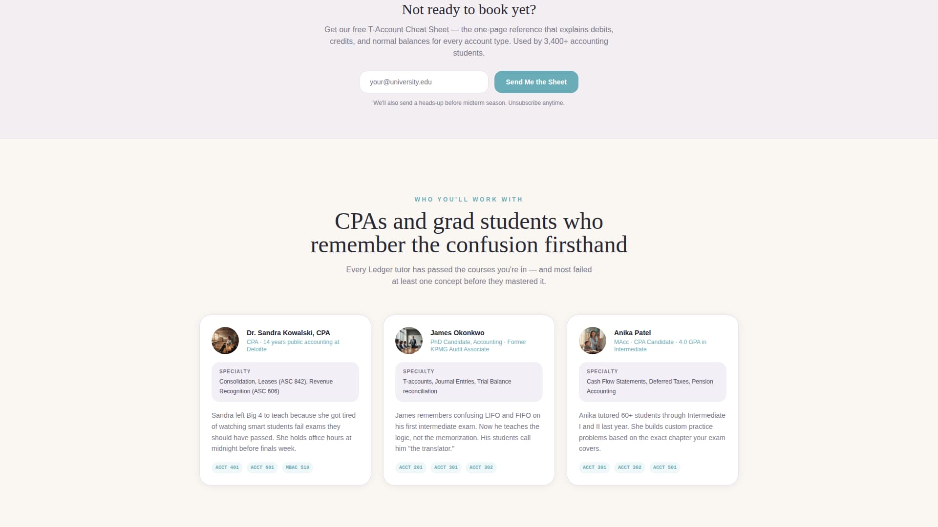 Ledger - Trusted Accountinghelp Landing Page Template