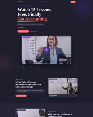 Balance — Precision Bookkeeping Services Landing Page Template