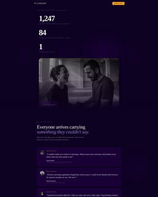 Curtain - Transformative Acting Landing Page Template