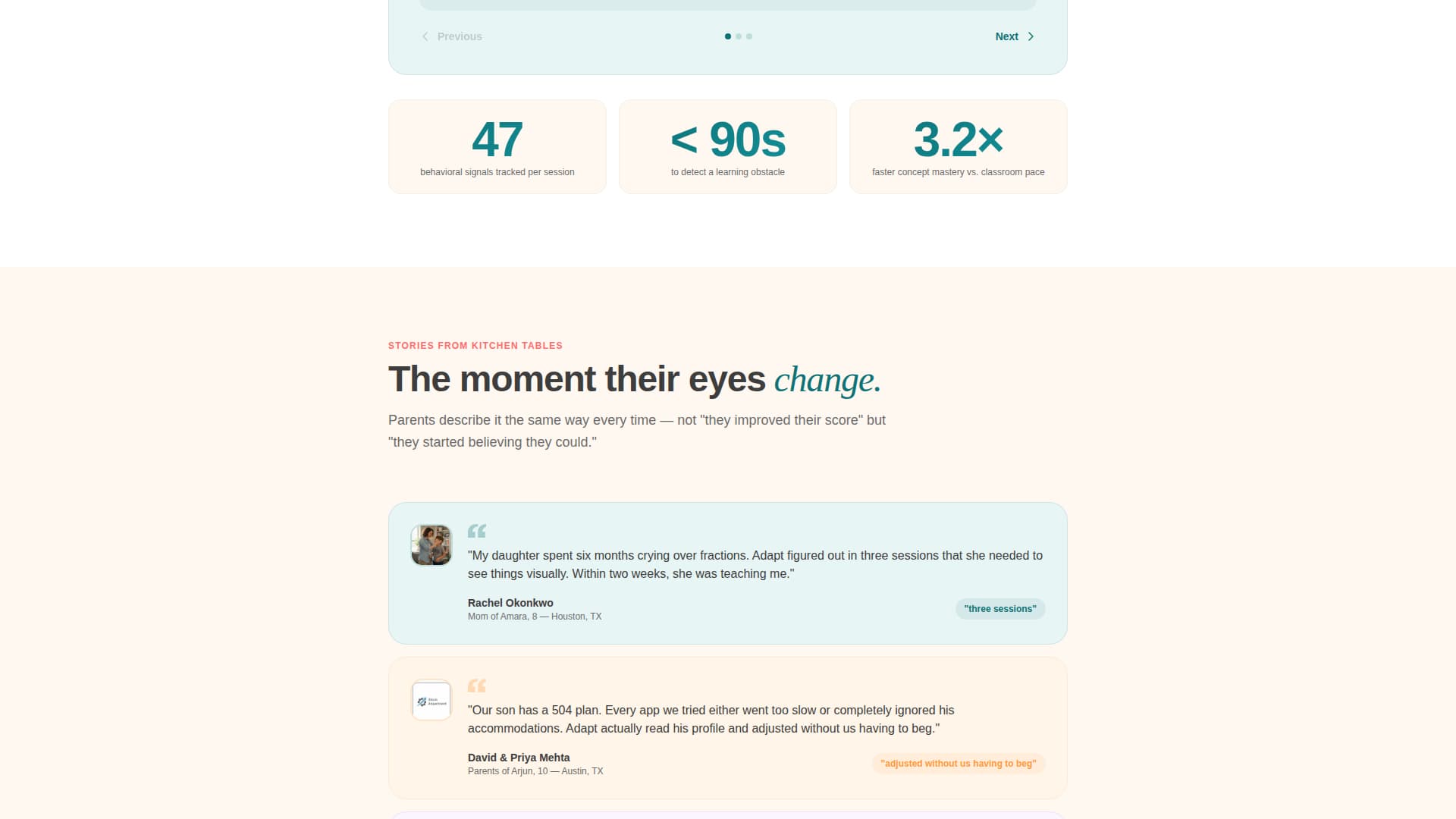 Adapt - Personalized Edtech Landing Page Template