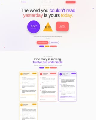 Literate - Empowering Adulteducation Landing Page Template