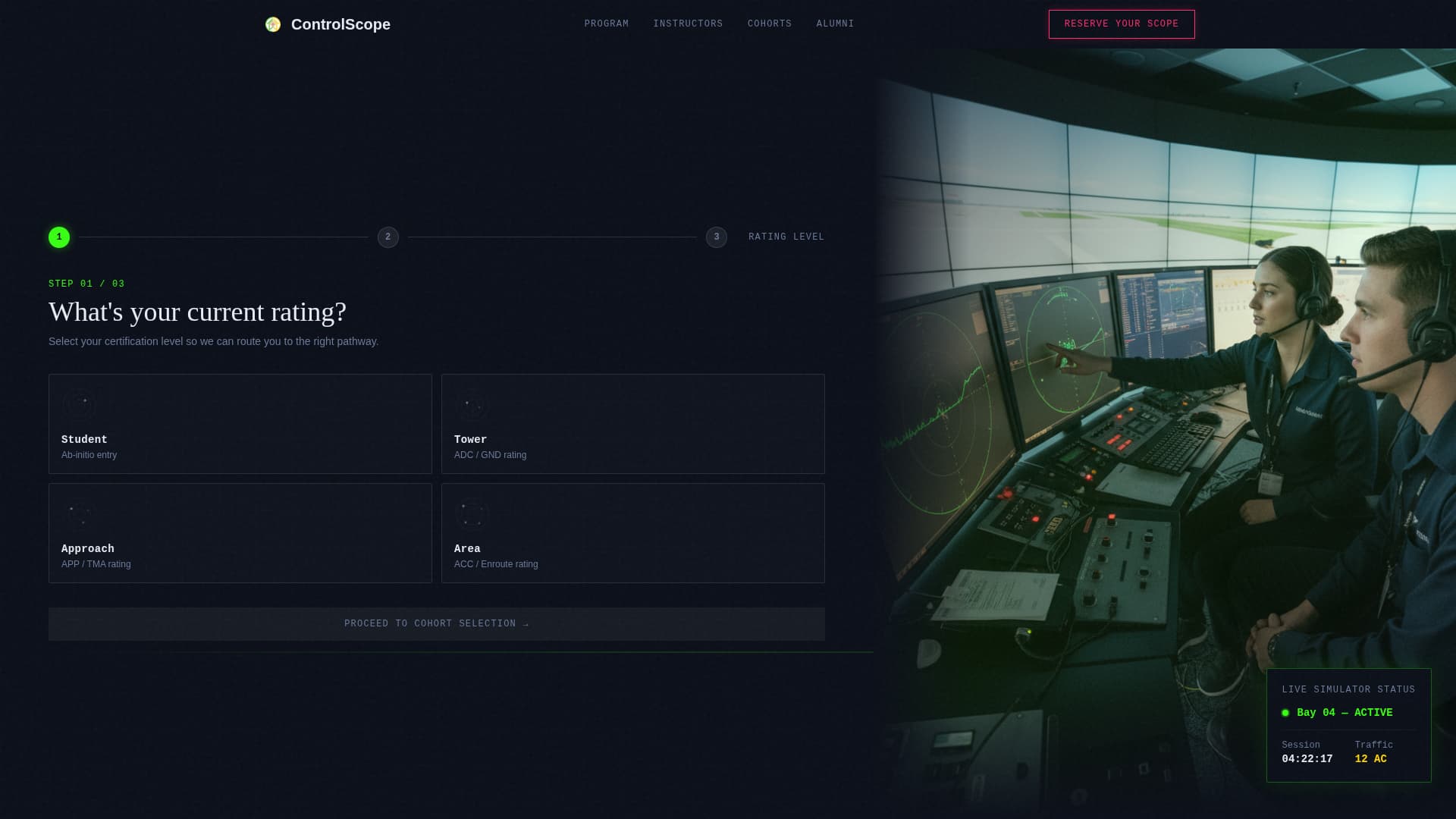 Controlscope - Precision Aviation Landing Page Template
