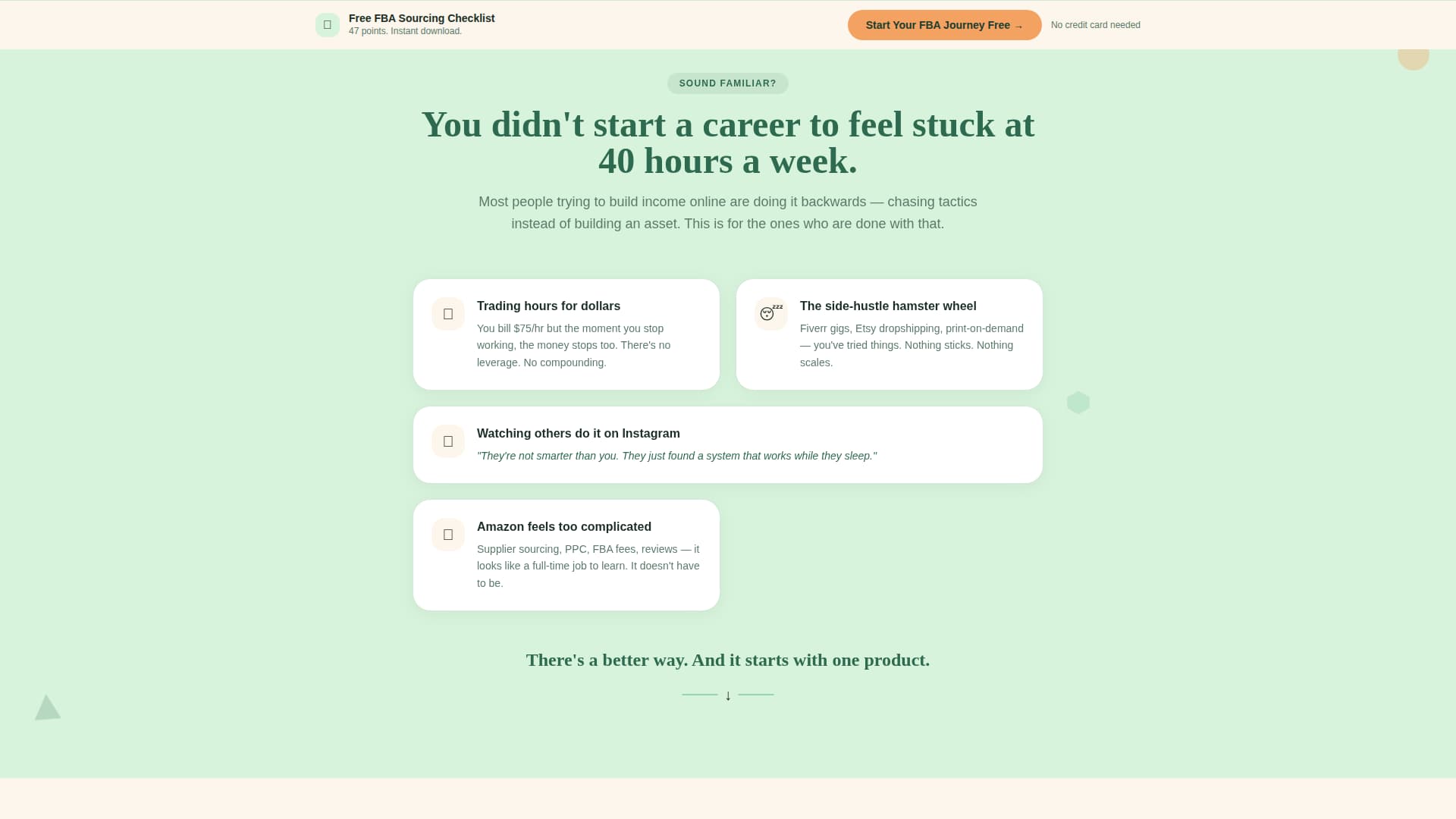 Launchpad - Proven FBA Landing Page Template