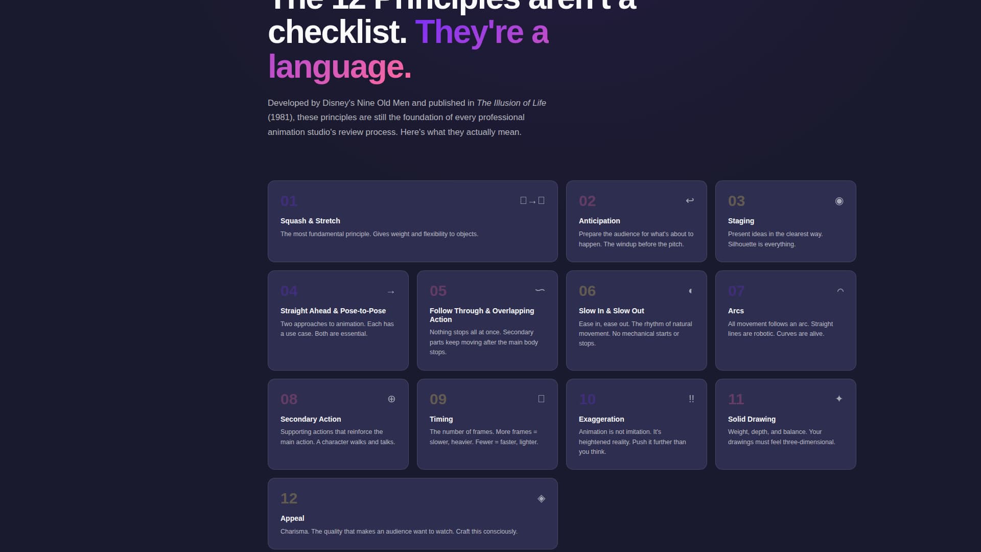 Animate - Dynamic Animationschool Landing Page Template