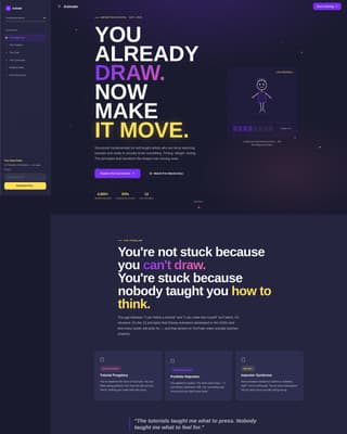 Animate - Dynamic Animationschool Landing Page Template