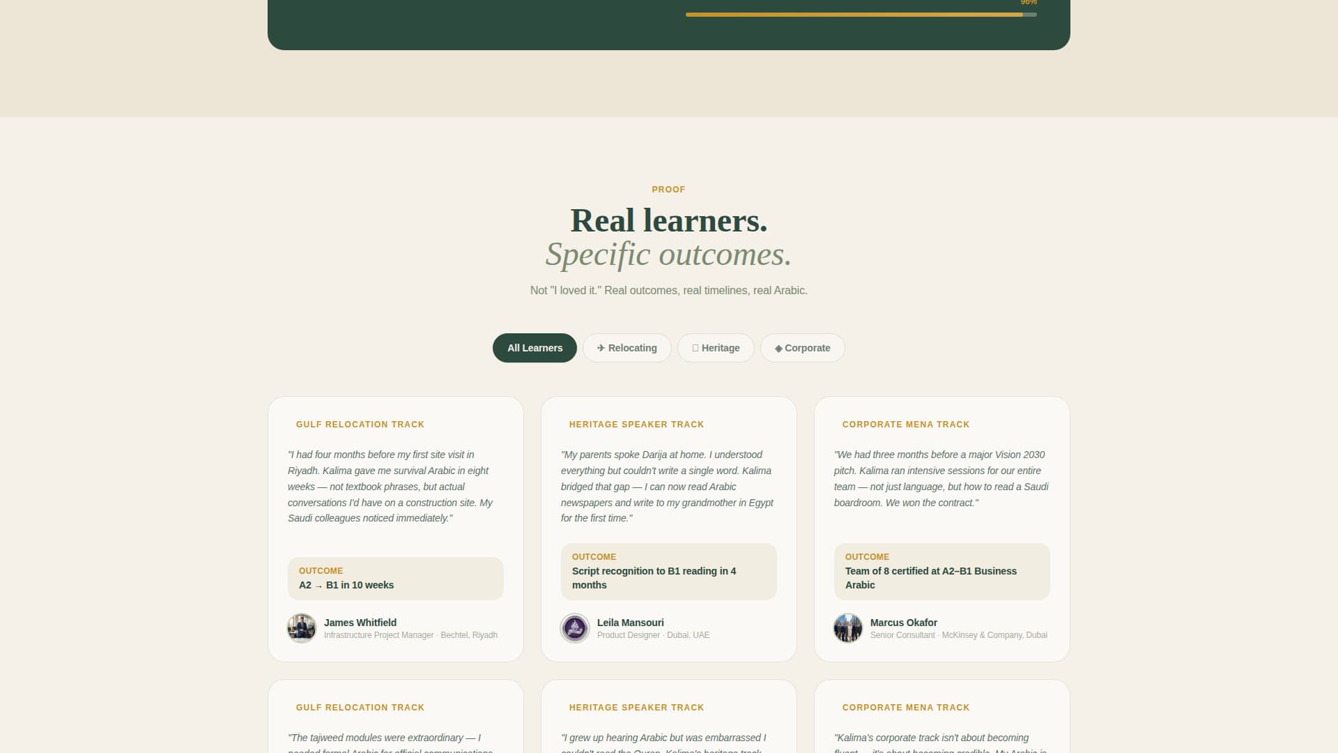 Kalima - Immersive Arabic Landing Page Template
