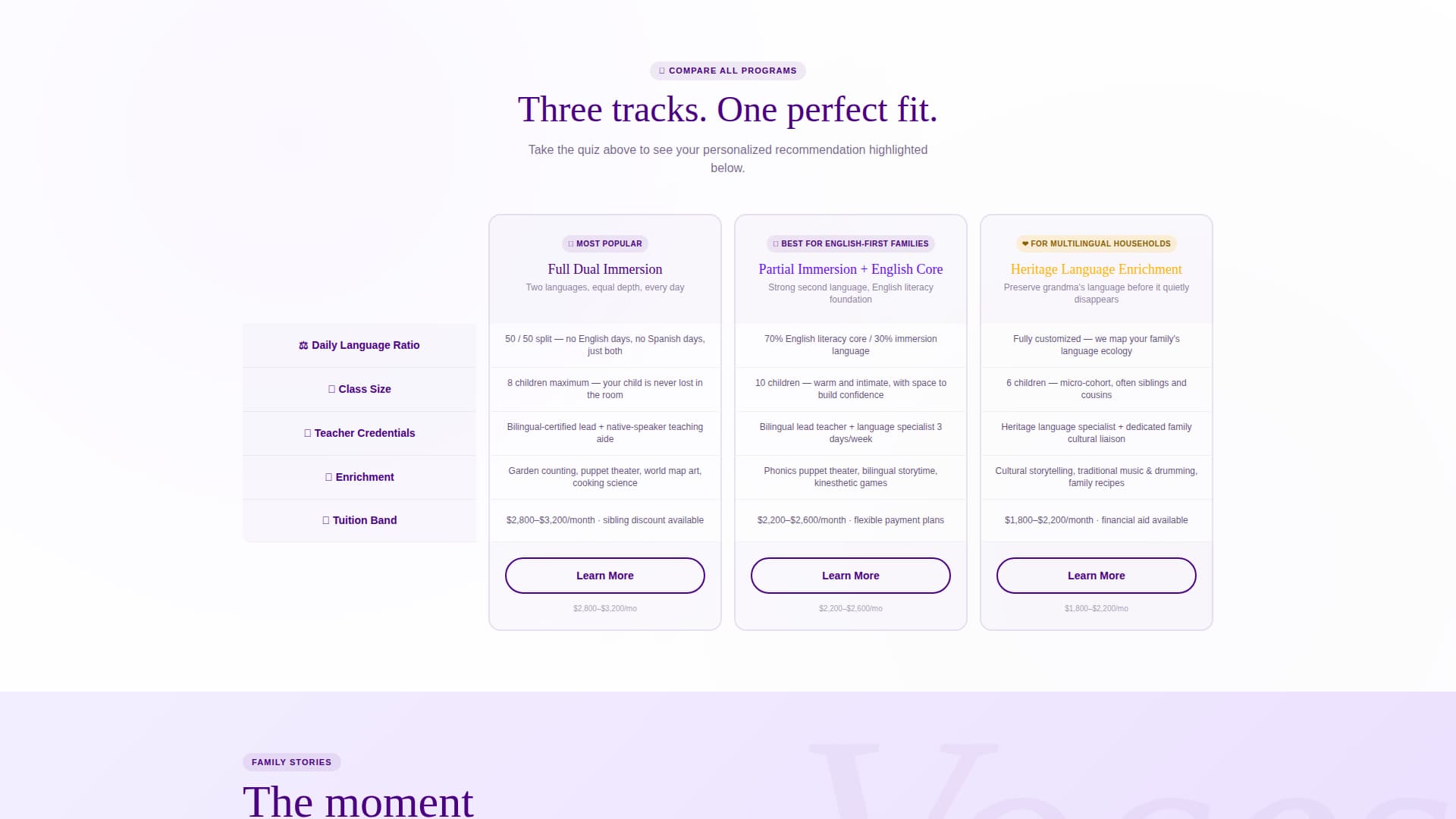 Semilla - Immersive Preschool Landing Page Template