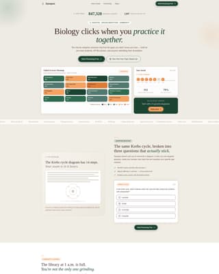 Synapse - Adaptive Biology Landing Page Template