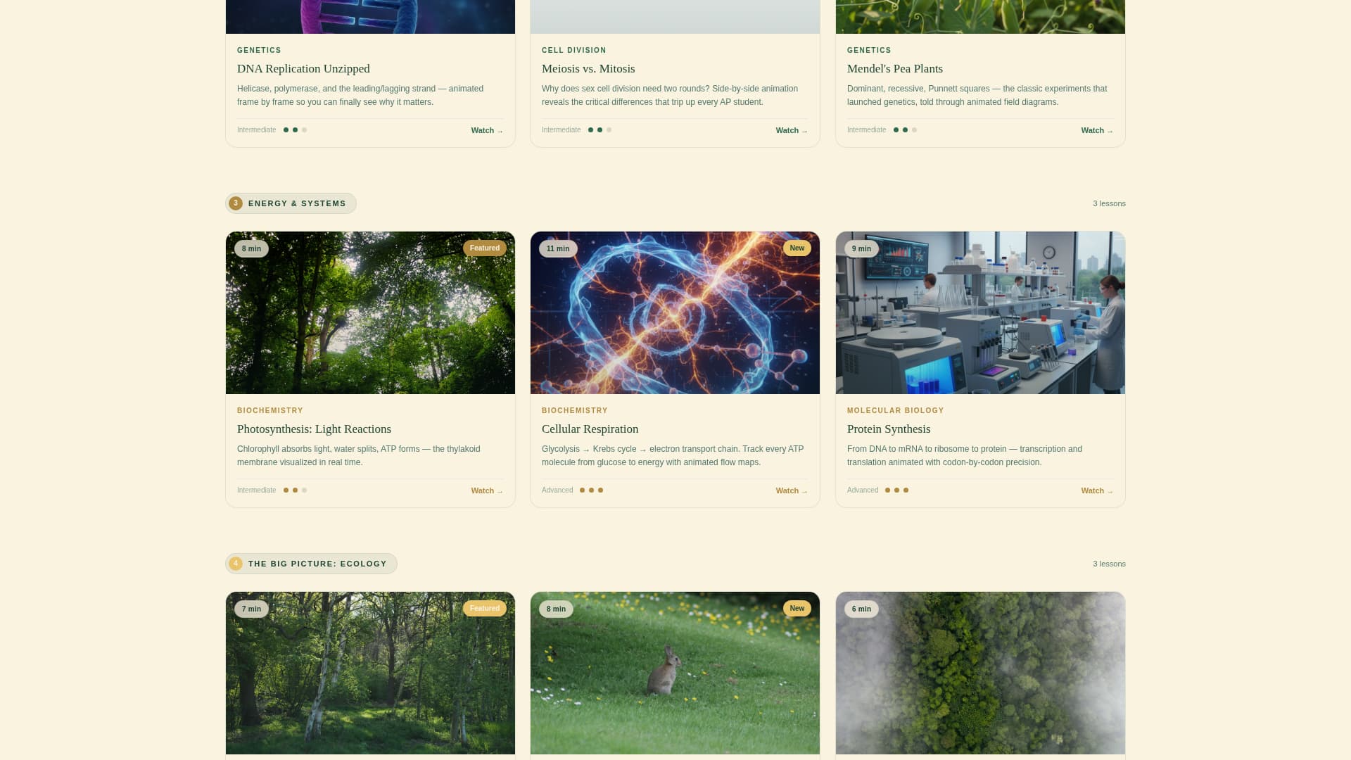 Mitosis - Engaging Biology Landing Page Template