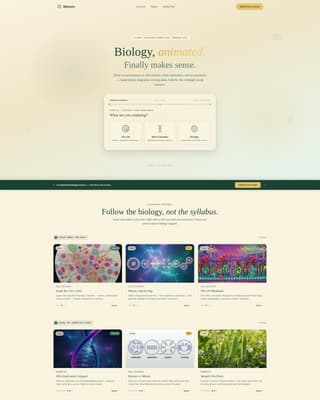 Mitosis - Engaging Biology Landing Page Template