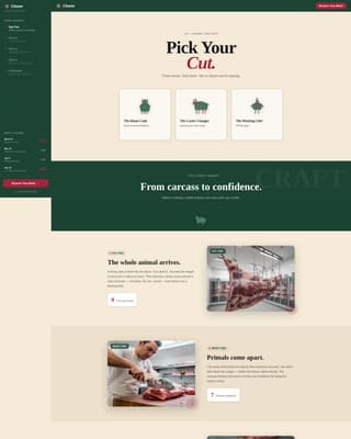 Cleave - Bold Butchery Landing Page Template