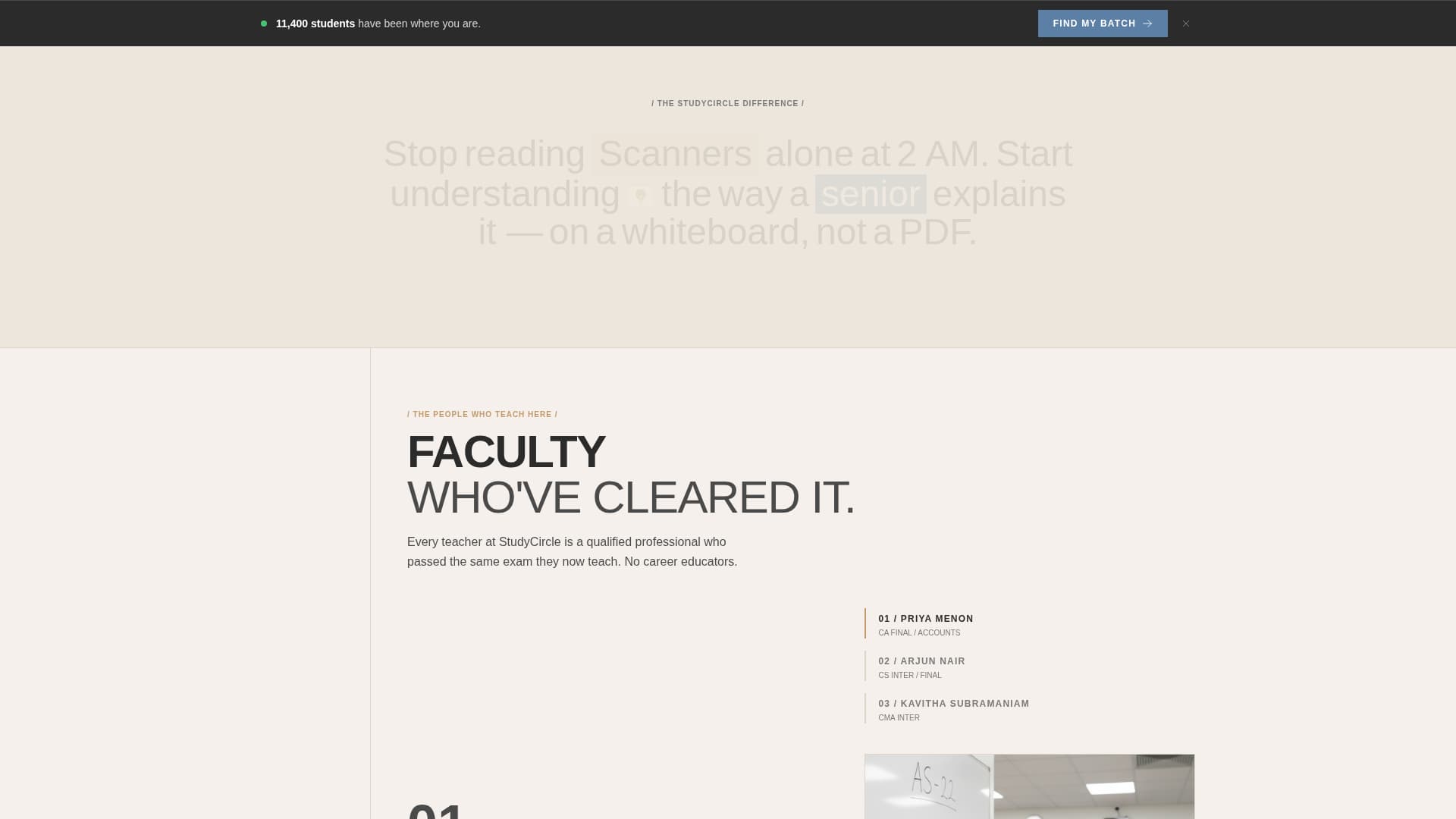 Studycircle - Trusted CACS CMA Landing Page Template