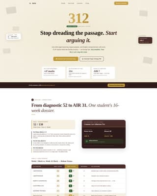 Juris - Elite CLAT Landing Page Template
