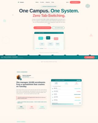 Campus - Unified Operations Landing Page Template