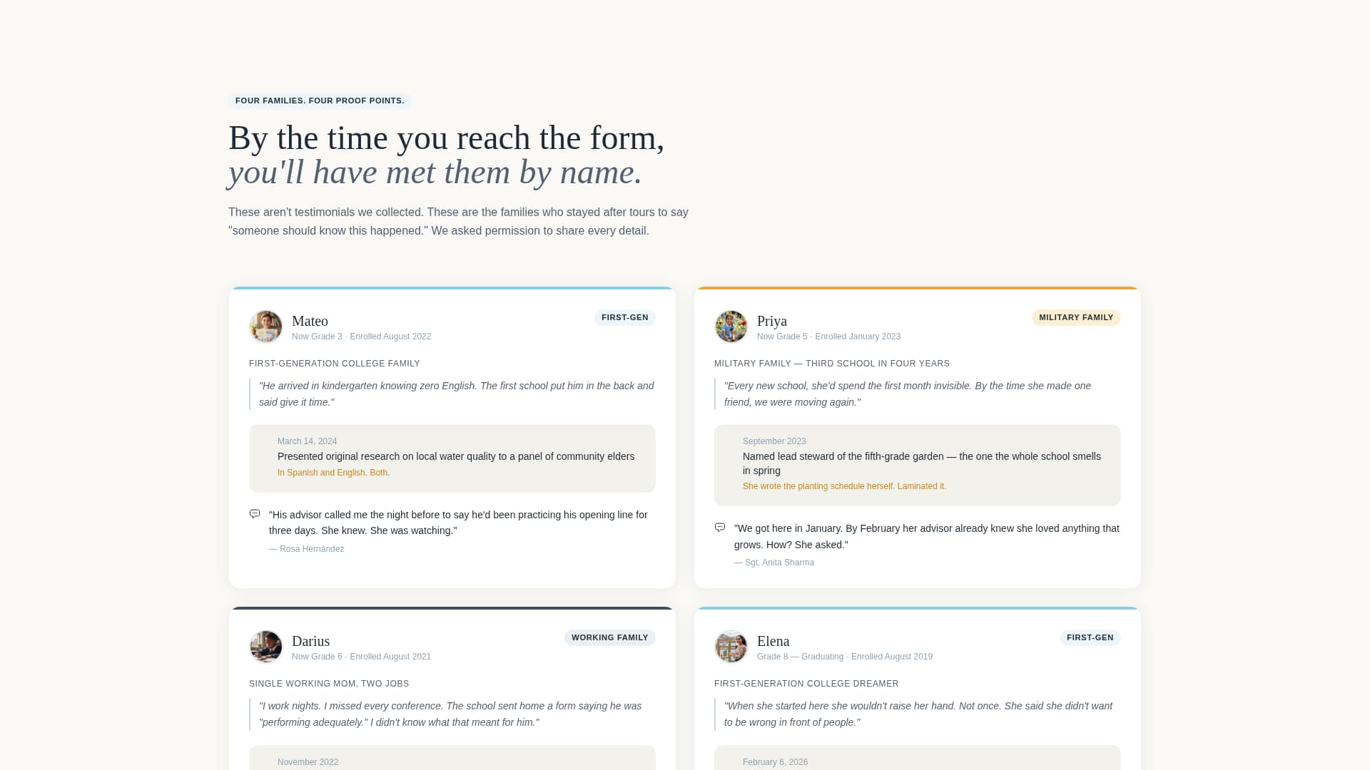 Charter - Inspiring School Landing Page Template