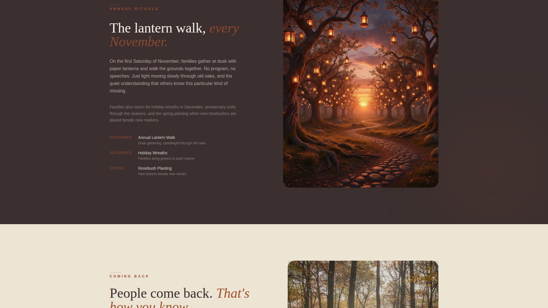 Hearth - Peaceful Petcemetery Landing Page Template
