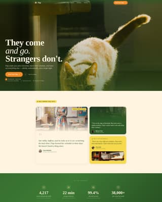 Flap - Smart Petdoor Landing Page Template