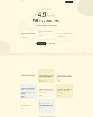 Tender - Compassionate Petgrief Landing Page Template