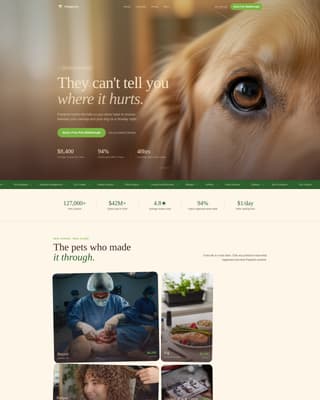 Pawprint - Trusted Petinsurance Landing Page Template